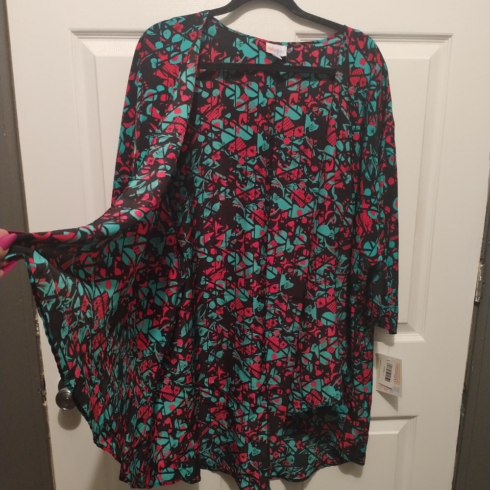 NWOT LuLaRoe Lindsay Kimono Open Cardigan size L